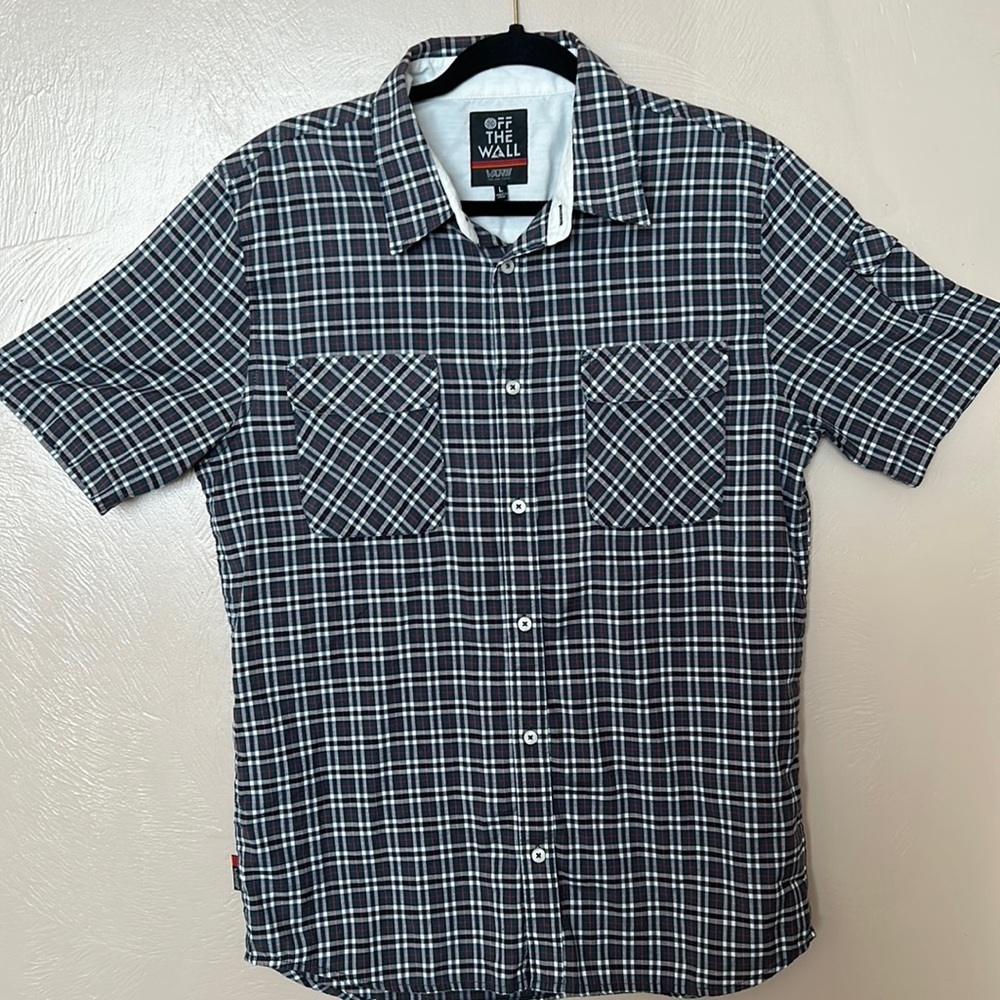 Vans Off the Wall For Joel Tudor Plaid Men’s Shirt. Grunge. Vintage. Size Large.